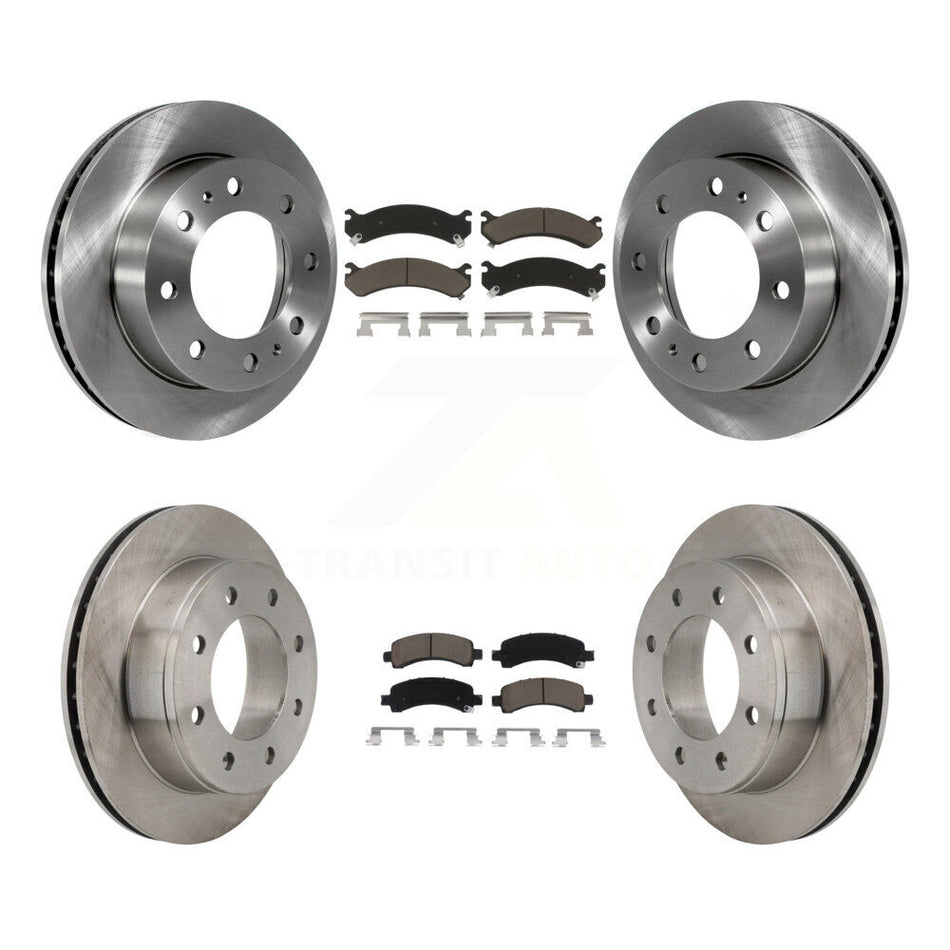 Front Rear Disc Brake Rotors And Ceramic Pads Kit For Chevrolet Express 2500 GMC Savana K8C-101038