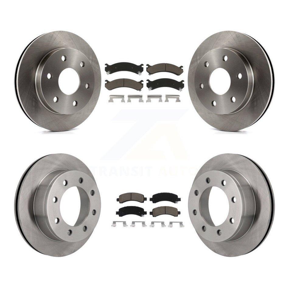 Front Rear Disc Brake Rotors And Ceramic Pads Kit For 2006-2006 Chevrolet Express 2500 GMC Savana K8C-101039