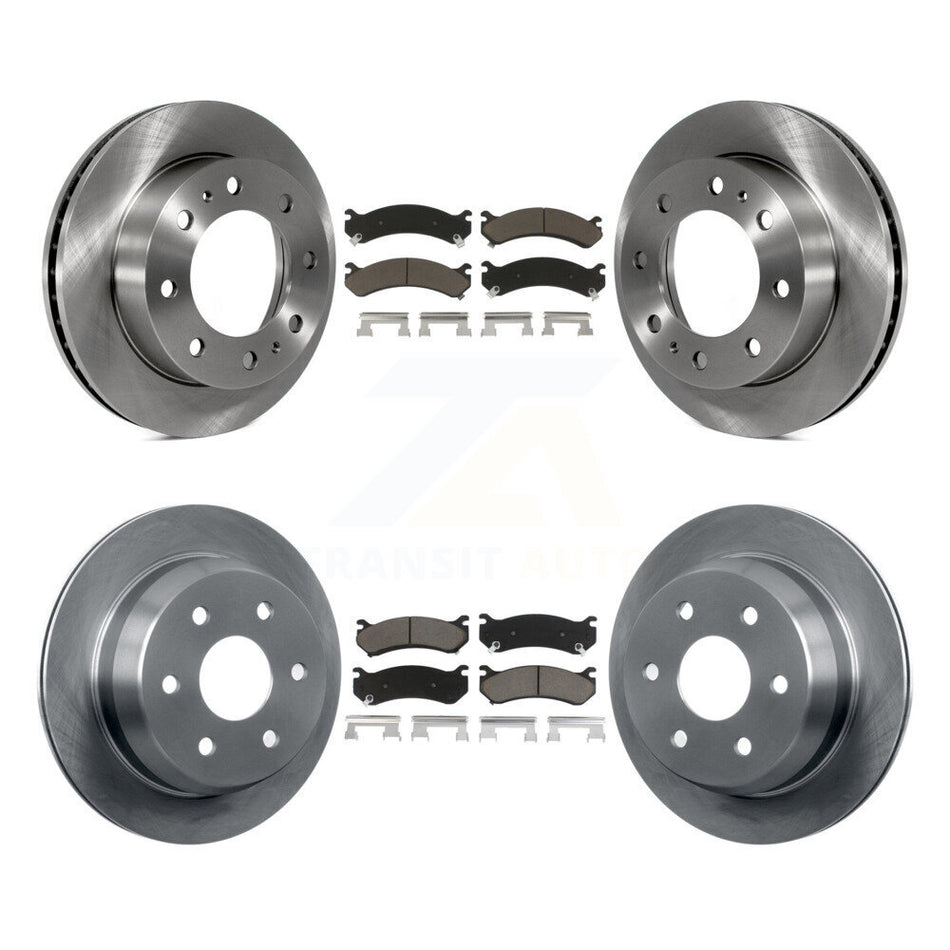 Front Rear Disc Brake Rotors And Ceramic Pads Kit For 2003-2003 Chevrolet Silverado 2500 HD Suburban GMC Sierra K8C-101045