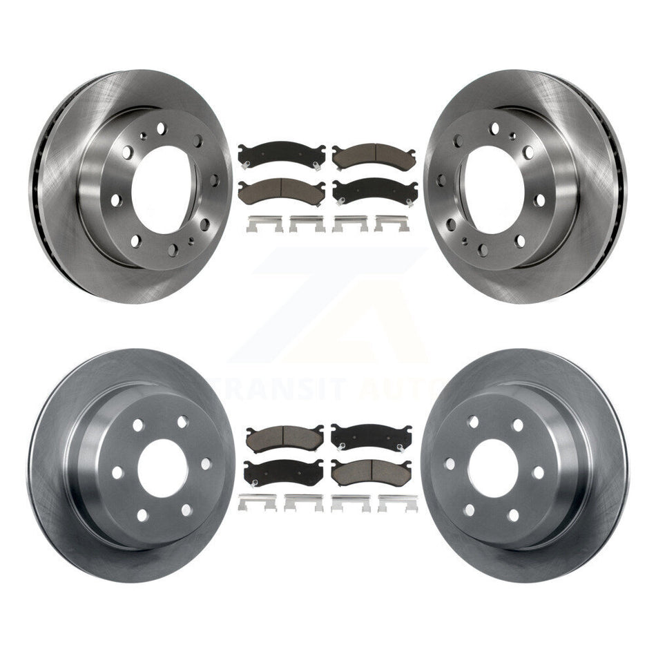 Front Rear Disc Brake Rotors And Ceramic Pads Kit For 2003-2003 Chevrolet Silverado 2500 HD Suburban GMC Sierra K8C-101045