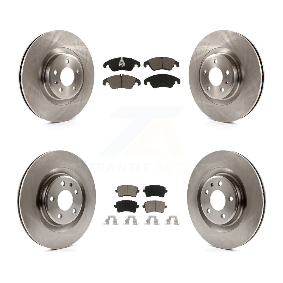 Front Rear Disc Brake Rotors And Ceramic Pads Kit For Audi Q5 S5 K8C-101055