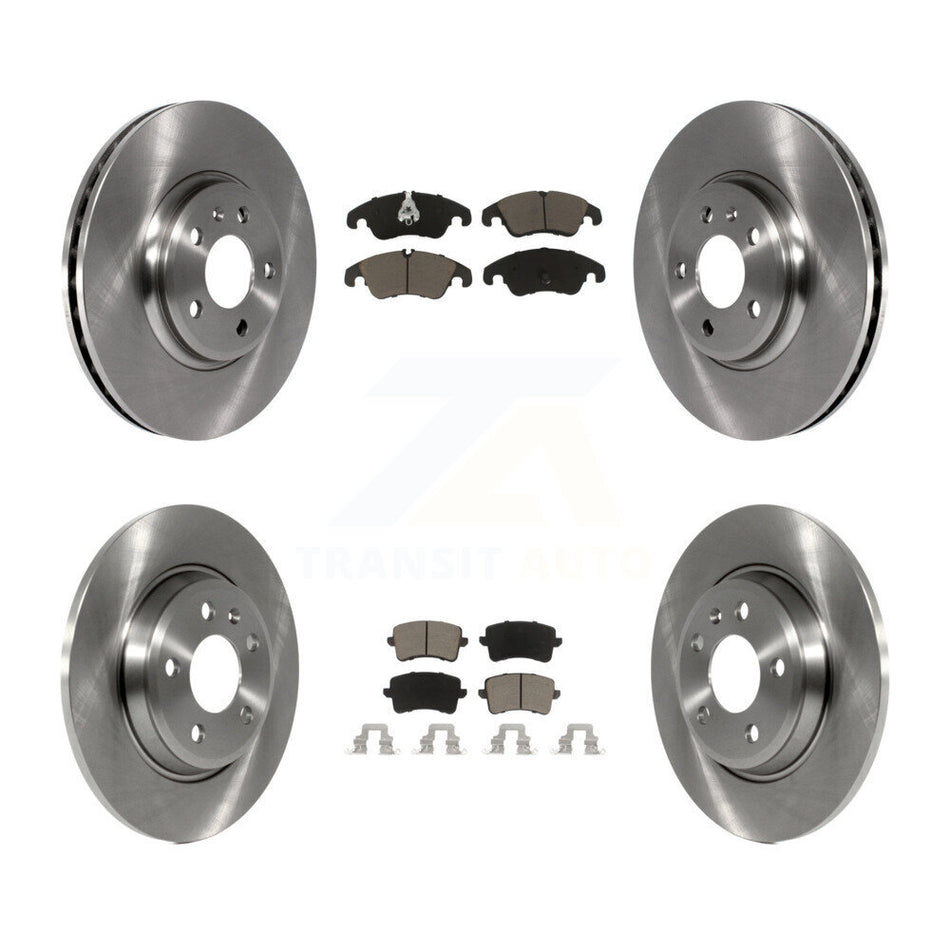 Front Rear Disc Brake Rotors And Ceramic Pads Kit For Audi Q5 A4 Quattro A5 K8C-101058