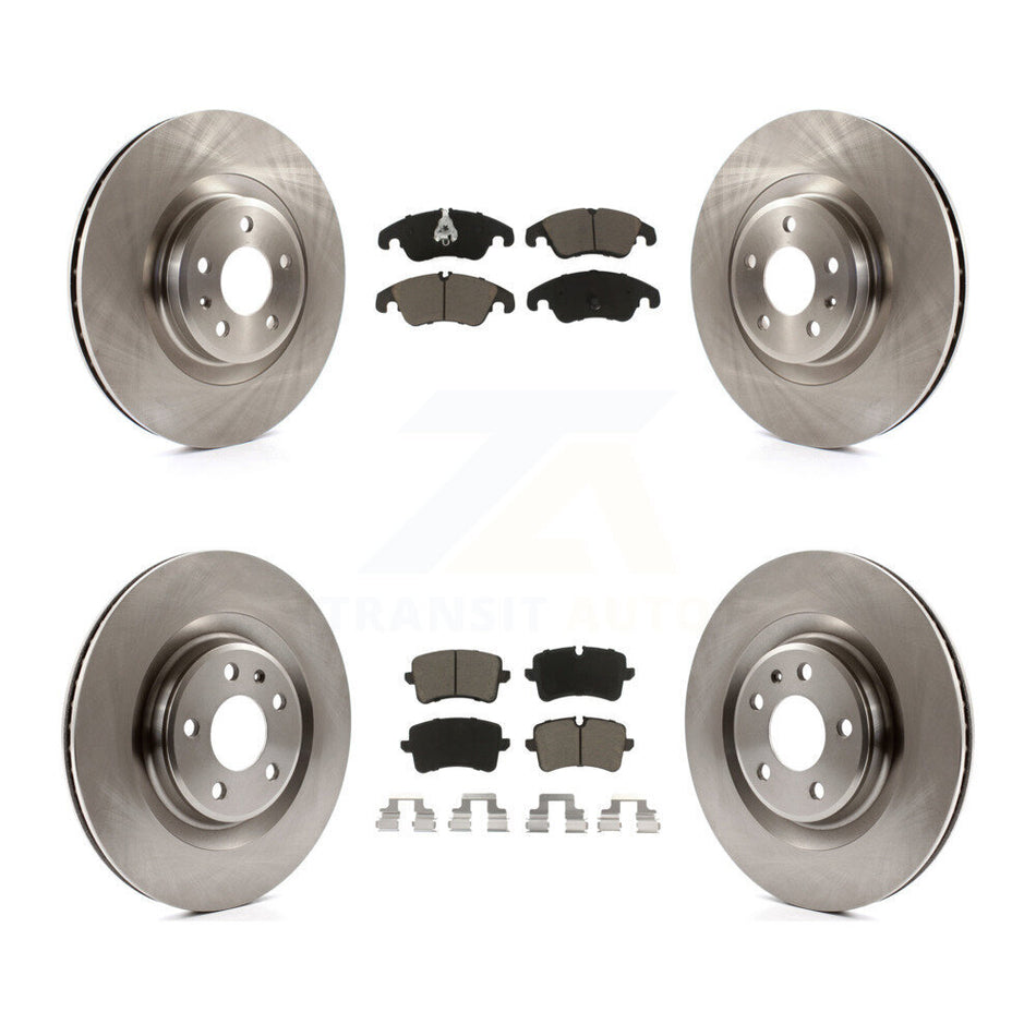 Front Rear Disc Brake Rotors And Ceramic Pads Kit For Audi A6 Quattro A7 K8C-101063