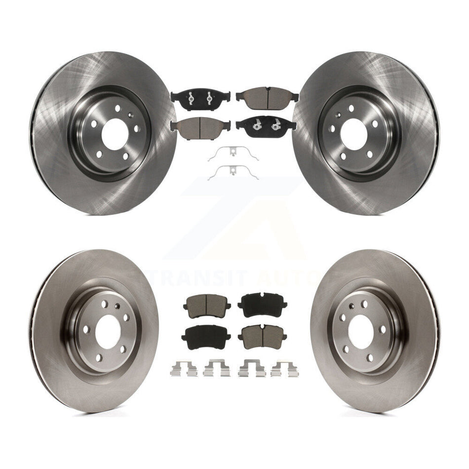 Front Rear Disc Brake Rotors And Ceramic Pads Kit For Audi A6 Quattro A7 K8C-101064