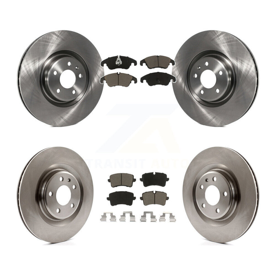 Front Rear Disc Brake Rotors And Ceramic Pads Kit For Audi A6 K8C-101068