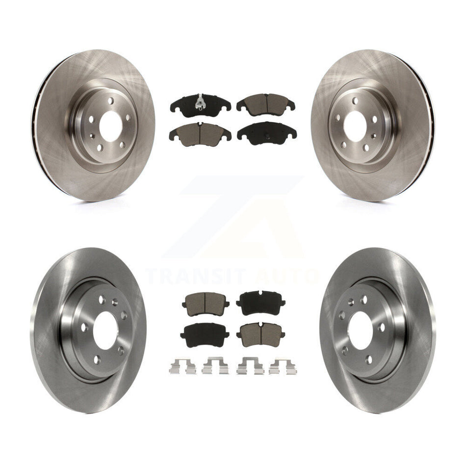 Front Rear Disc Brake Rotors And Ceramic Pads Kit For 2013 Audi A6 With 345mm Diameter Rotor K8C-101069