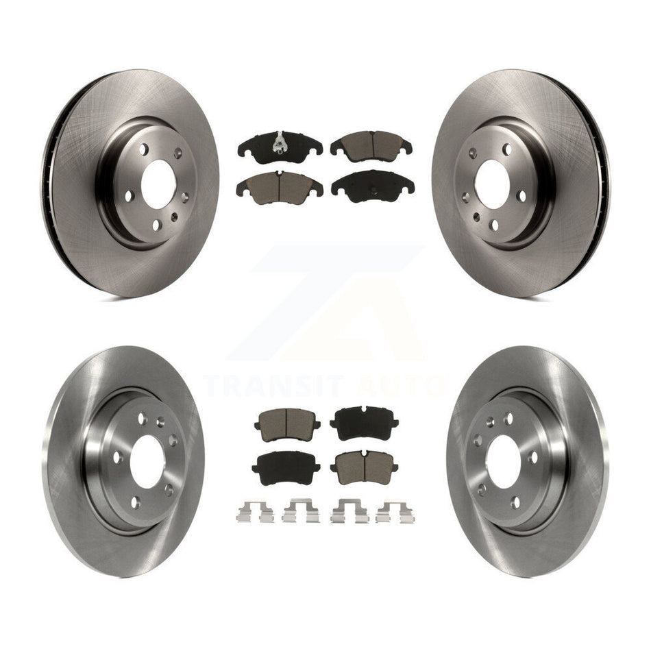 Front Rear Disc Brake Rotors And Ceramic Pads Kit For 2013 Audi A6 With 320mm Diameter Rotor K8C-101070