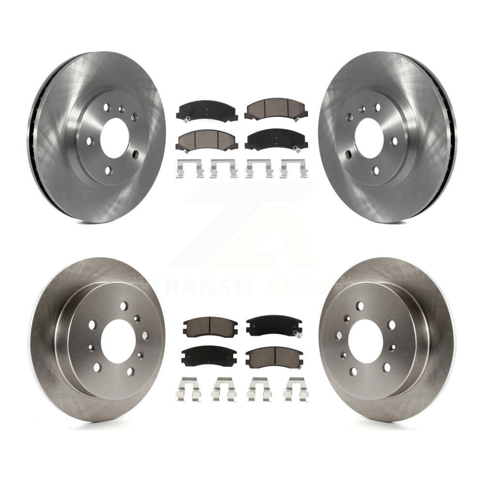 Front Rear Disc Brake Rotors And Ceramic Pads Kit For Chevrolet Impala Monte Carlo K8C-101072