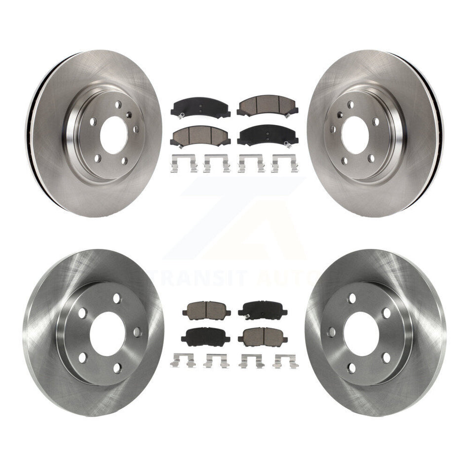 Front Rear Disc Brake Rotors And Ceramic Pads Kit For Chevrolet Impala Limited K8C-101073
