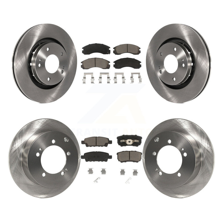 Front Rear Disc Brake Rotors And Ceramic Pads Kit For 2005-2006 Mitsubishi Outlander K8C-101089