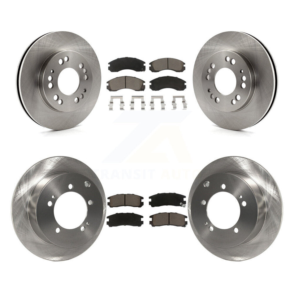 Front Rear Disc Brake Rotors And Ceramic Pads Kit For 1998 Eagle Talon AWD K8C-101096