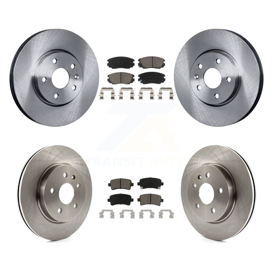 Front Rear Disc Brake Rotors And Ceramic Pads Kit For Chevrolet Malibu Impala Buick LaCrosse Limited Allure K8C-101110