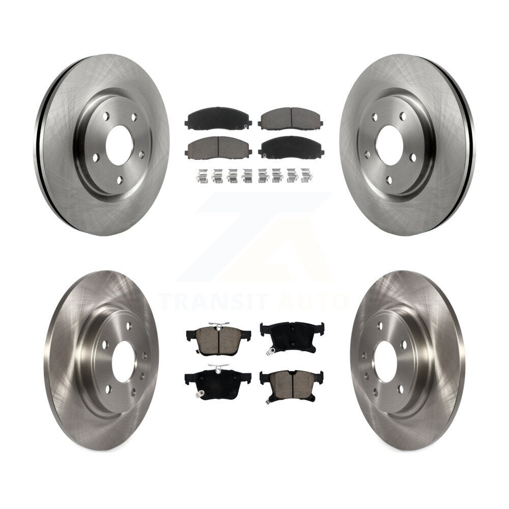 Front Rear Disc Brake Rotor & Ceramic Pad Kit For Chrysler Pacifica Grand Caravan Voyager K8C-101112
