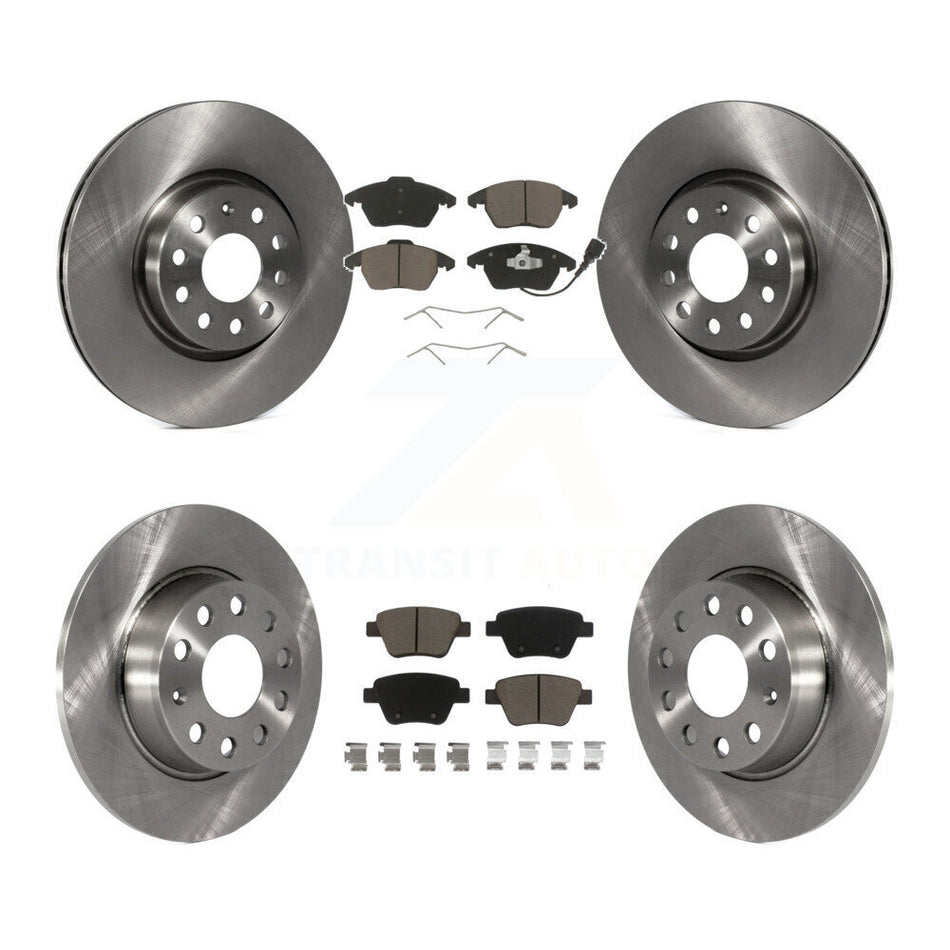 Front Rear Disc Brake Rotors And Ceramic Pads Kit For Volkswagen Beetle GTI K8C-101116