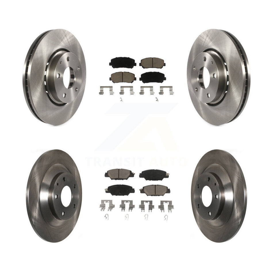 Front Rear Disc Brake Rotors And Ceramic Pads Kit For Mazda CX-5 K8C-101143