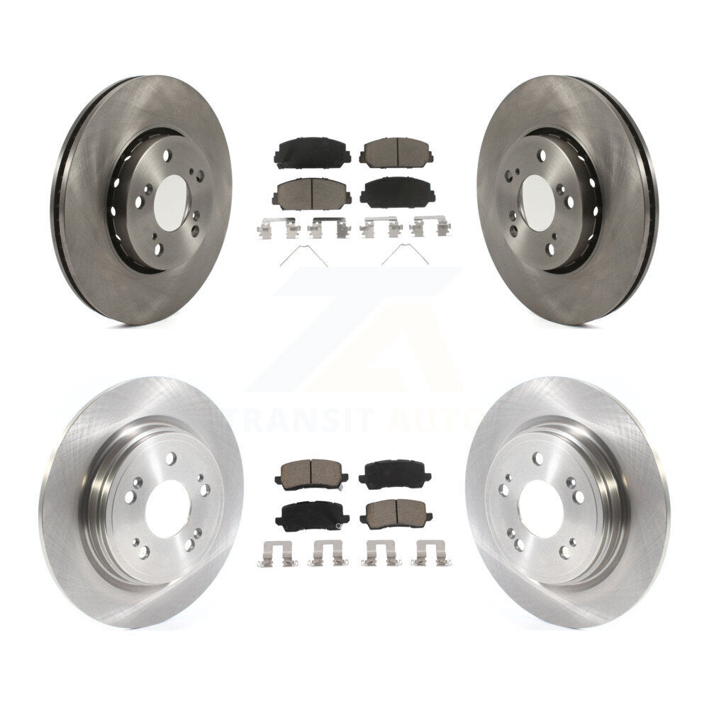 Front Rear Disc Brake Rotors And Ceramic Pads Kit For Acura RLX K8C-101160
