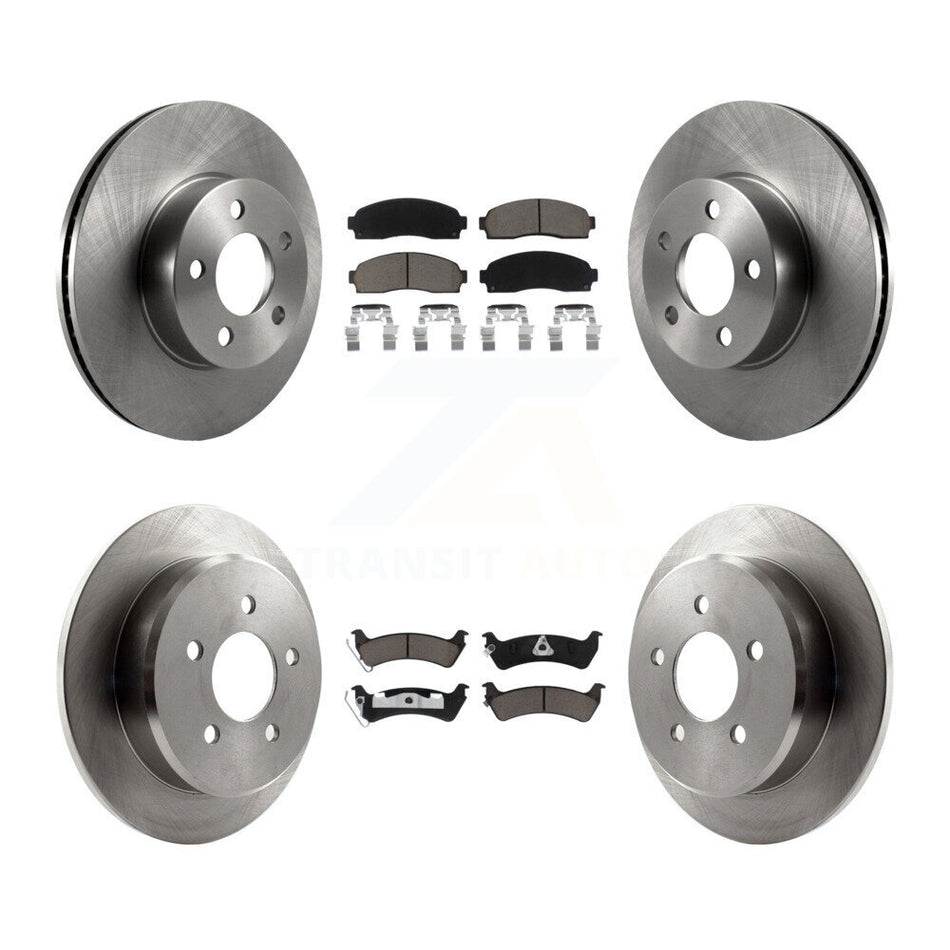 Front Rear Disc Brake Rotors And Ceramic Pads Kit For Ford Explorer Sport Trac 4WD K8C-101166