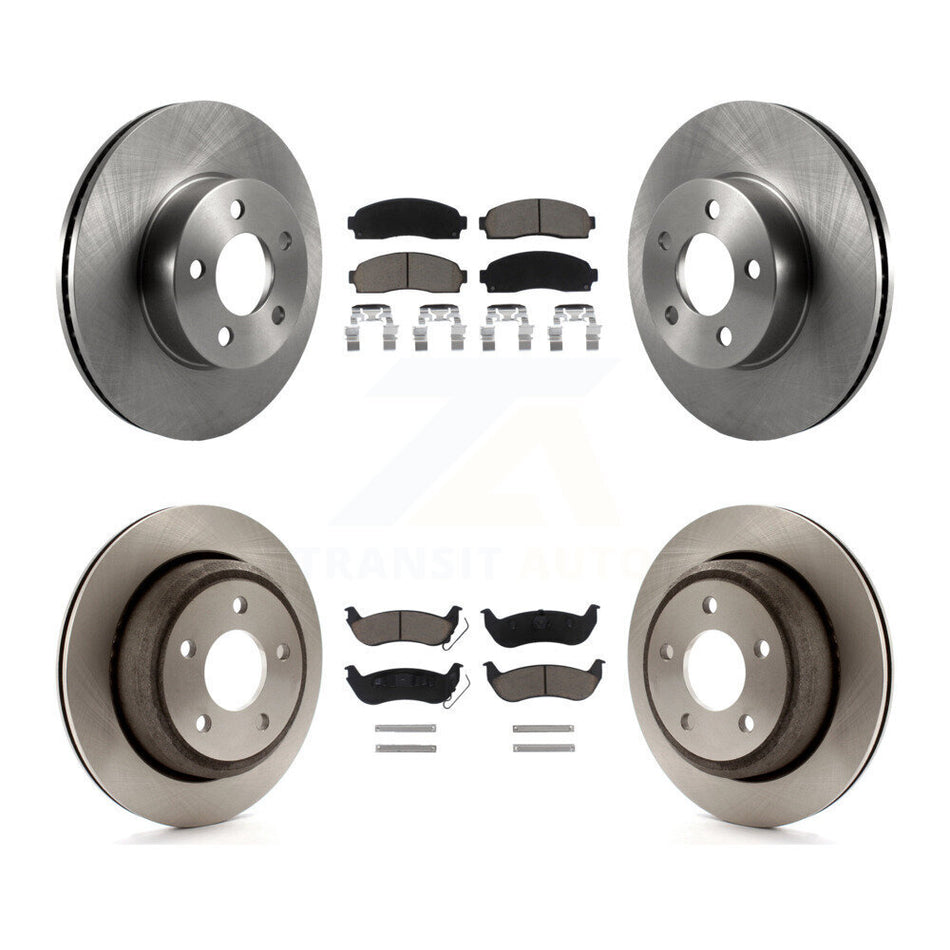 Front Rear Disc Brake Rotors And Ceramic Pads Kit For Ford Ranger Mazda B4000 K8C-101169