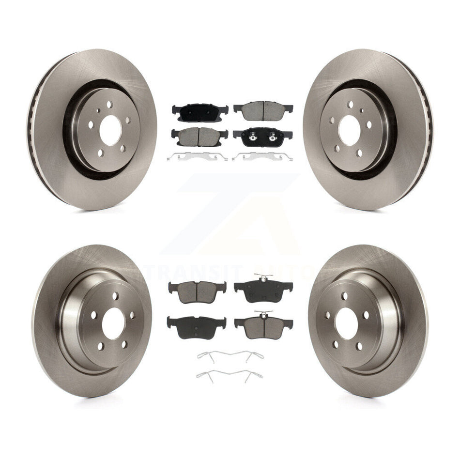 Front Rear Disc Brake Rotors And Ceramic Pads Kit For Ford Fusion Lincoln MKZ Continental K8C-101171