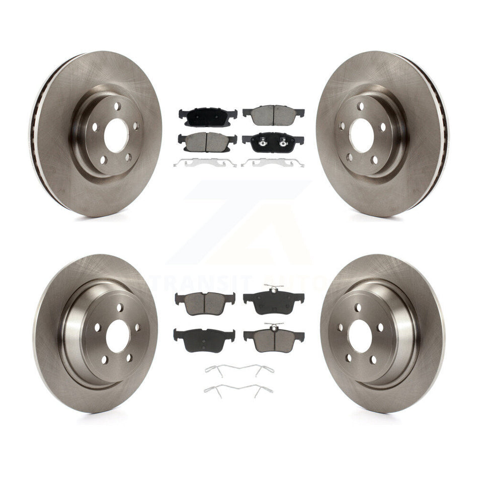 Front Rear Disc Brake Rotors And Ceramic Pads Kit For Lincoln Continental K8C-101172