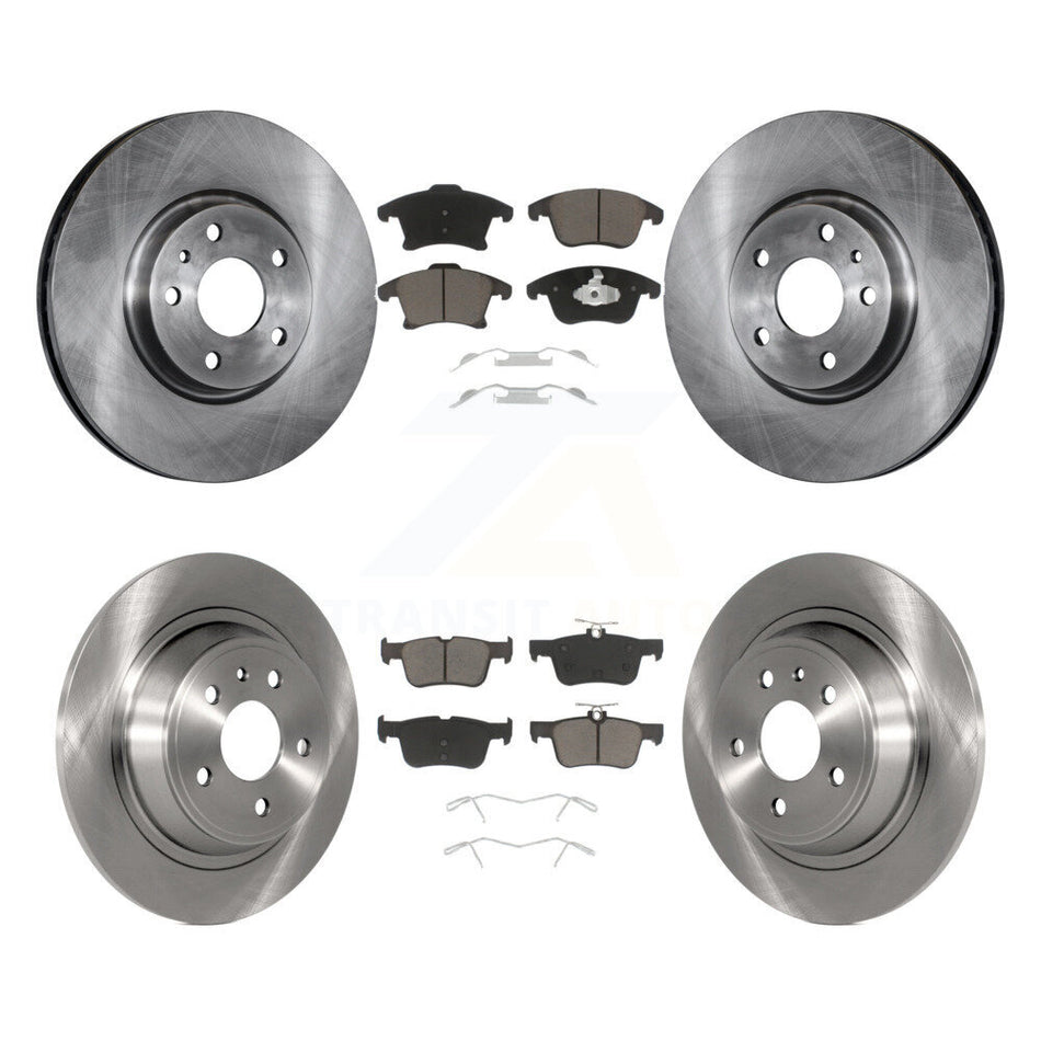Front Rear Disc Brake Rotors And Ceramic Pads Kit For Ford Fusion Lincoln MKZ K8C-101173
