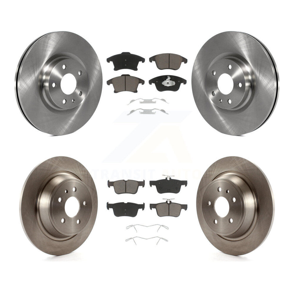 Front Rear Disc Brake Rotors And Ceramic Pads Kit For Ford Fusion Lincoln MKZ K8C-101175