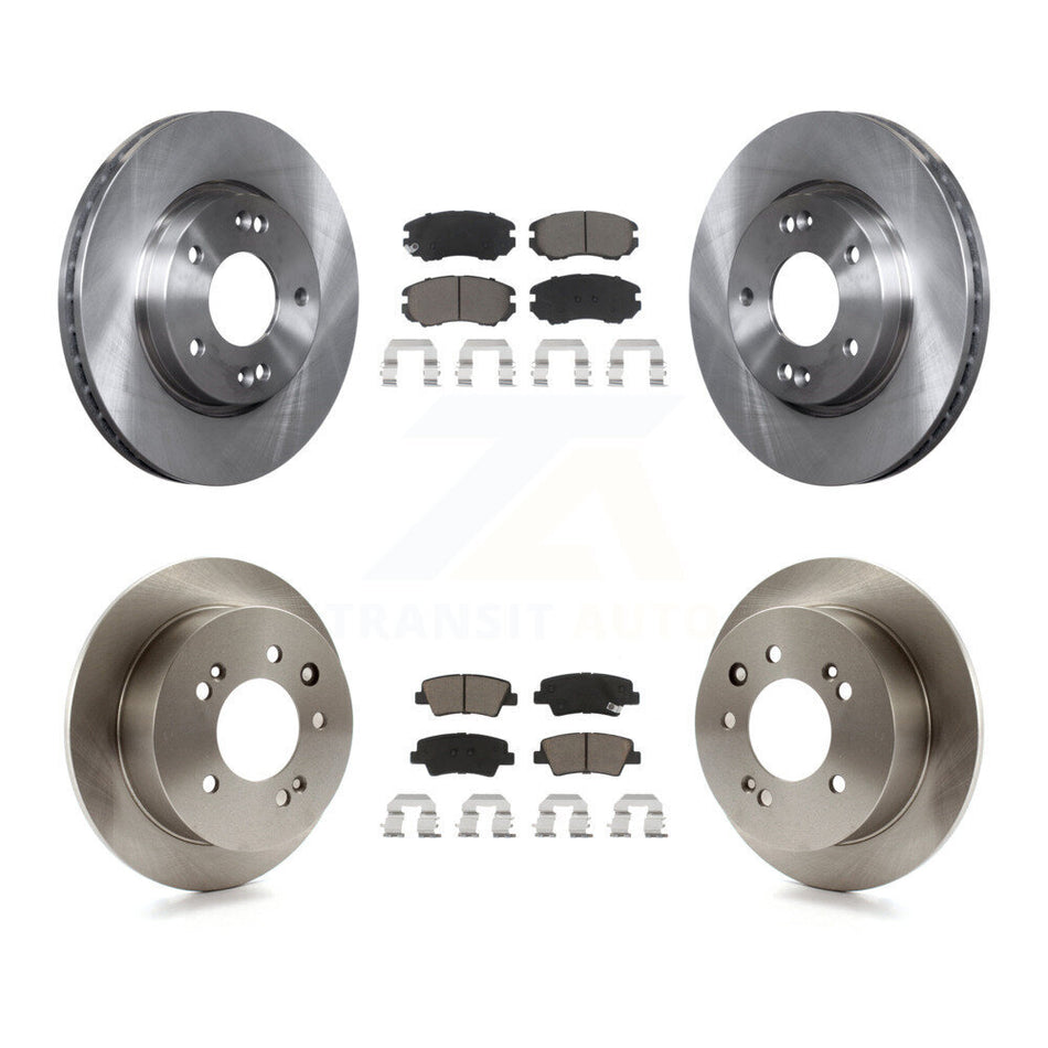 Front Rear Disc Brake Rotors And Ceramic Pads Kit For 2010 Hyundai Elantra Sedan From 03 23 10 K8C-101185