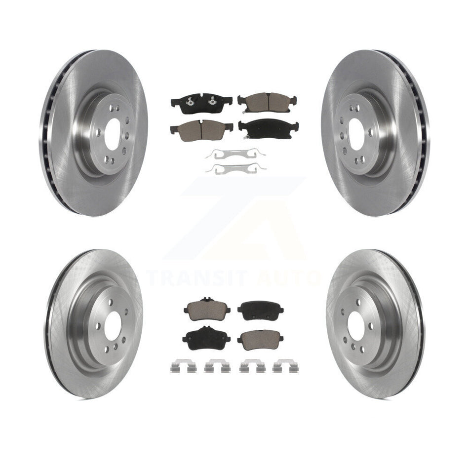 Front Rear Disc Brake Rotors And Ceramic Pads Kit For Mercedes-Benz GLS450 GL450 GL350 Without Sport Package K8C-101188