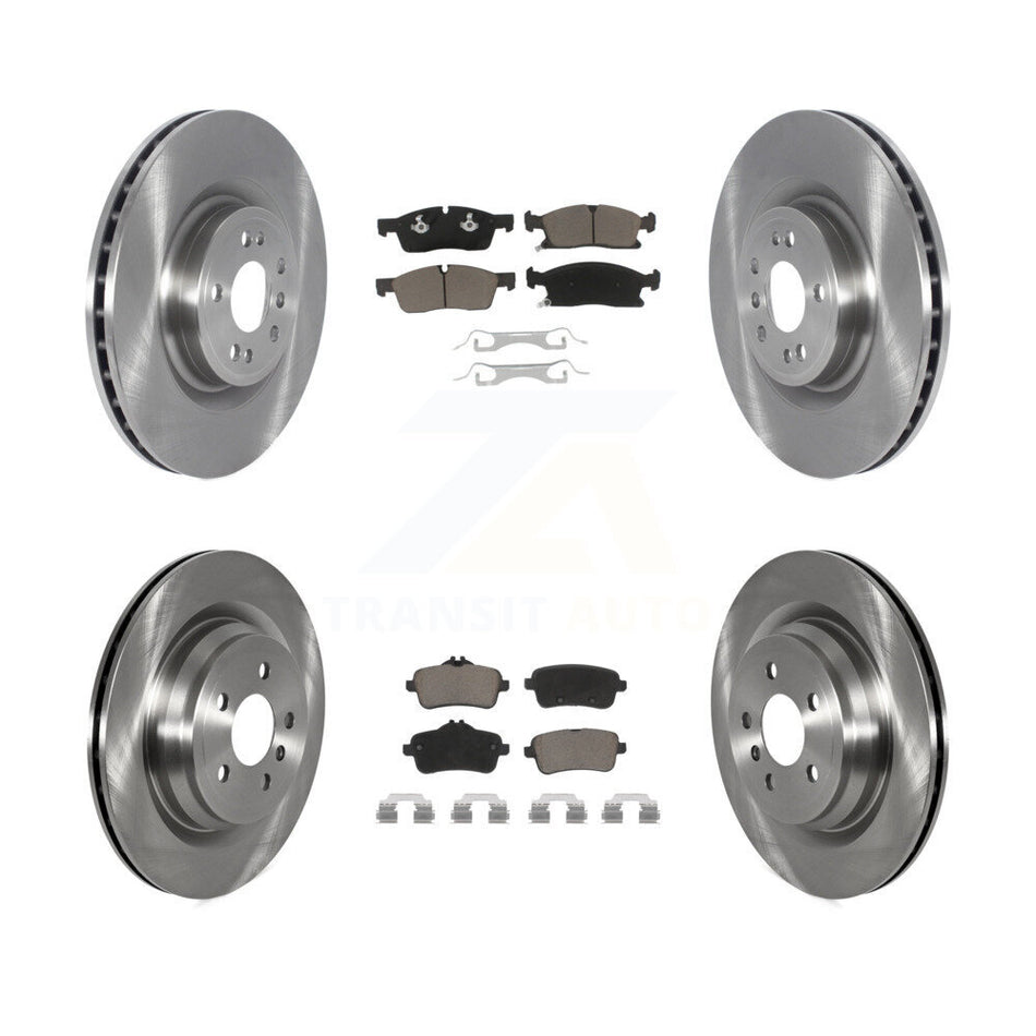 Front Rear Brake Rotor And Ceramic Pad Kit For Mercedes-Benz GLE400 Without Sport Package K8C-101192