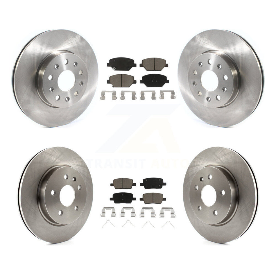 Front Rear Disc Brake Rotors And Ceramic Pads Kit For Chevrolet Camaro Without Brembo Calipers K8C-101213