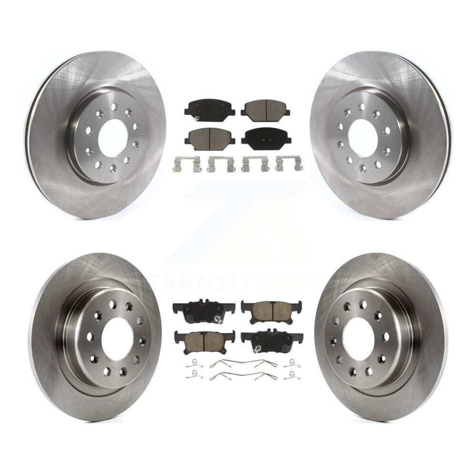 Front Rear Disc Brake Rotors And Ceramic Pads Kit For 2016-2018 Buick Envision With 288mm Diameter Rotor K8C-101215