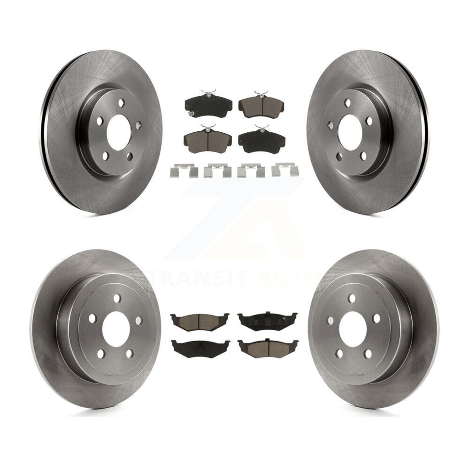 Front Rear Disc Brake Rotors And Ceramic Pads Kit For Chrysler PT Cruiser K8C-101222