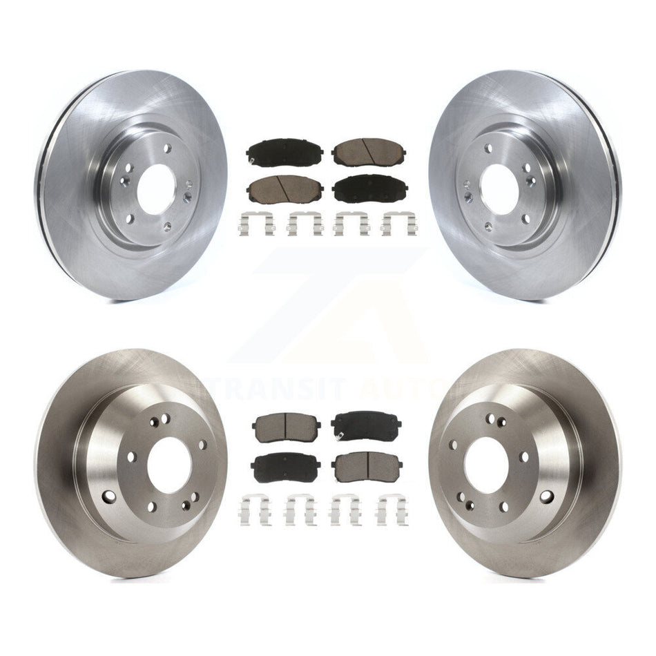 Front Rear Disc Brake Rotors And Ceramic Pads Kit For 2015-2019 Kia Sedona K8C-101226