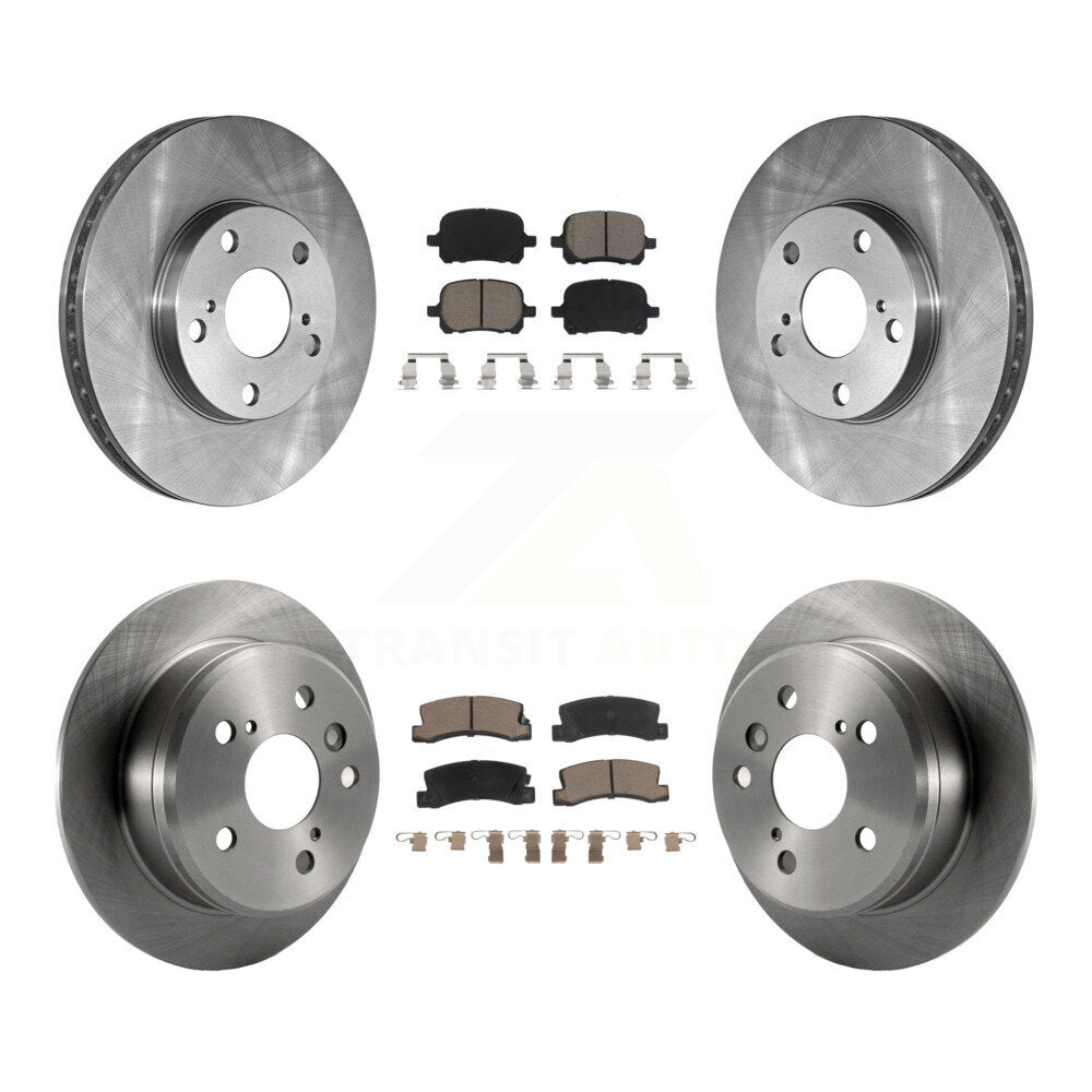 Front Rear Disc Brake Rotors And Ceramic Pads Kit For Toyota Camry Solara Lexus ES300 K8C-101234