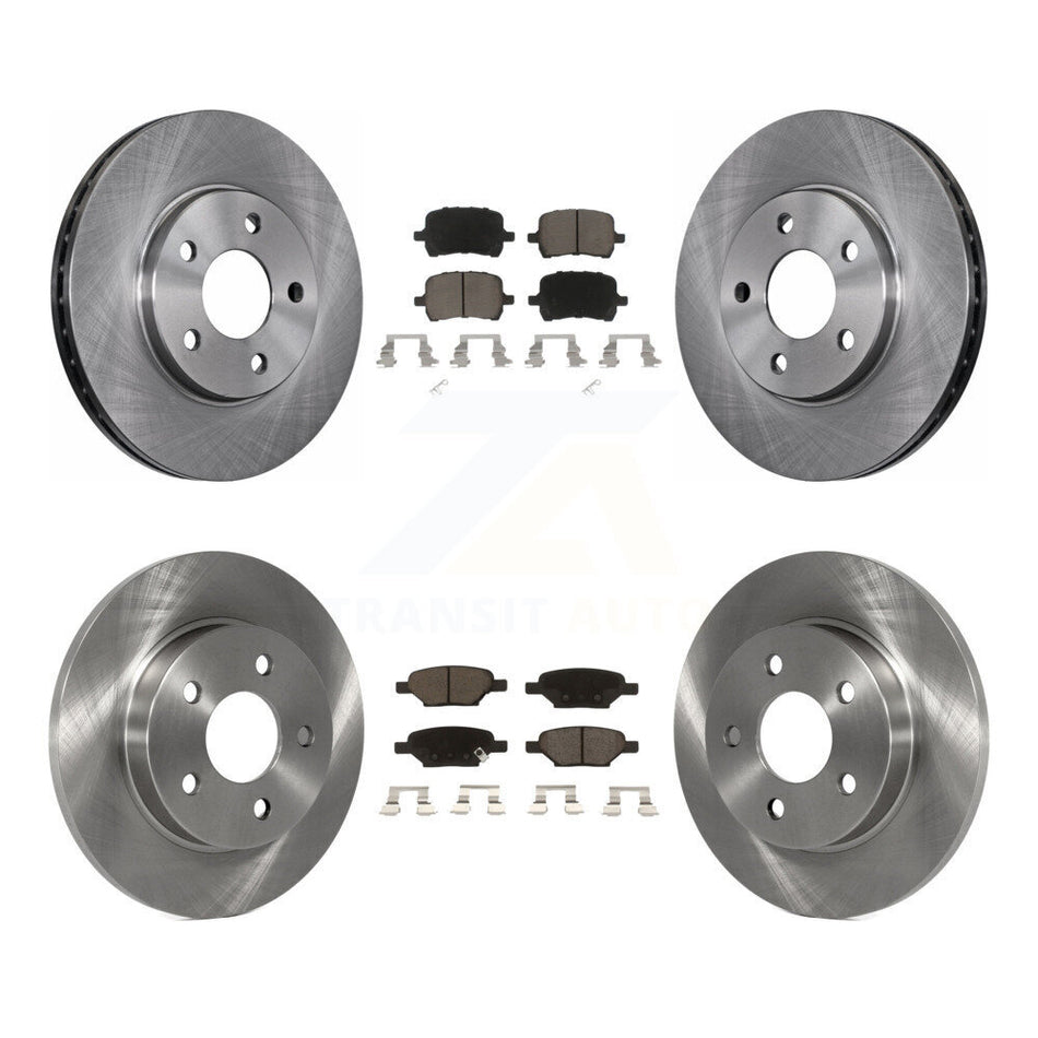 Front Rear Disc Brake Rotors And Ceramic Pads Kit For Chevrolet Malibu Pontiac G6 With 276mm Diameter Rotor K8C-101241