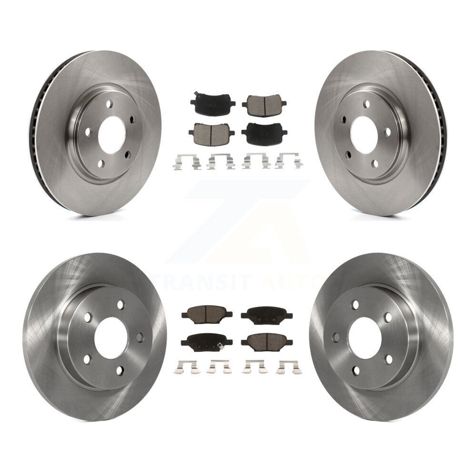 Front Rear Disc Brake Rotors And Ceramic Pads Kit For Chevrolet Cobalt Saturn Ion HHR Malibu Pontiac G6 Pursuit K8C-101243