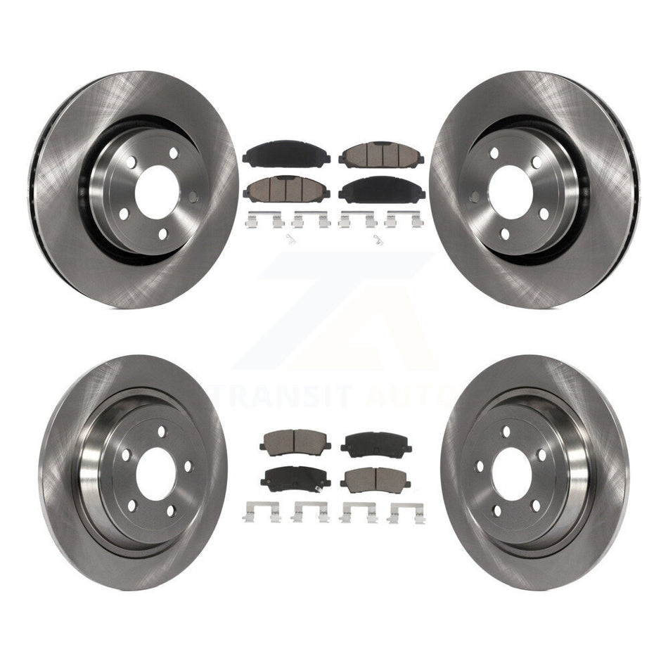 Front Rear Disc Brake Rotors And Ceramic Pads Kit For Ford Mustang K8C-101246