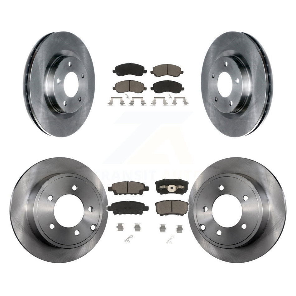 Front Rear Disc Brake Rotors And Ceramic Pads Kit For Jeep Patriot Dodge Compass Caliber Chrysler Avenger Sebring 200 K8C-101254