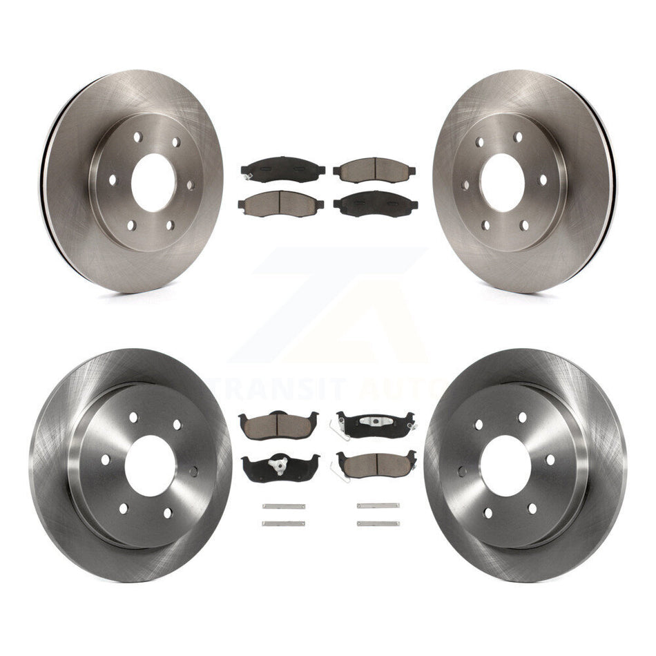 Front Rear Disc Brake Rotors And Ceramic Pads Kit For Nissan Titan Pathfinder Armada INFINITI QX56 TITAN K8C-101275