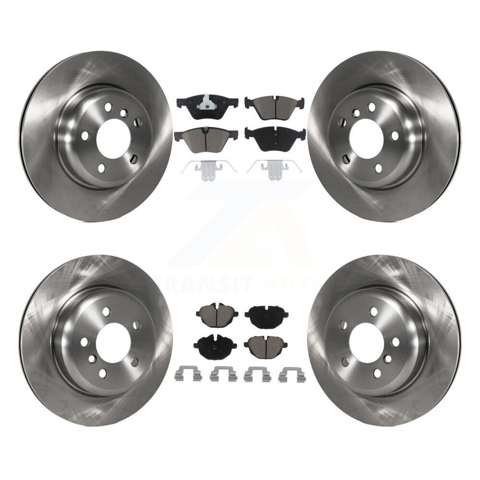 Front Rear Disc Brake Rotors And Ceramic Pads Kit For BMW 528i xDrive Without Performance Brakes With 330mm Diameter Rotor K8C-101279