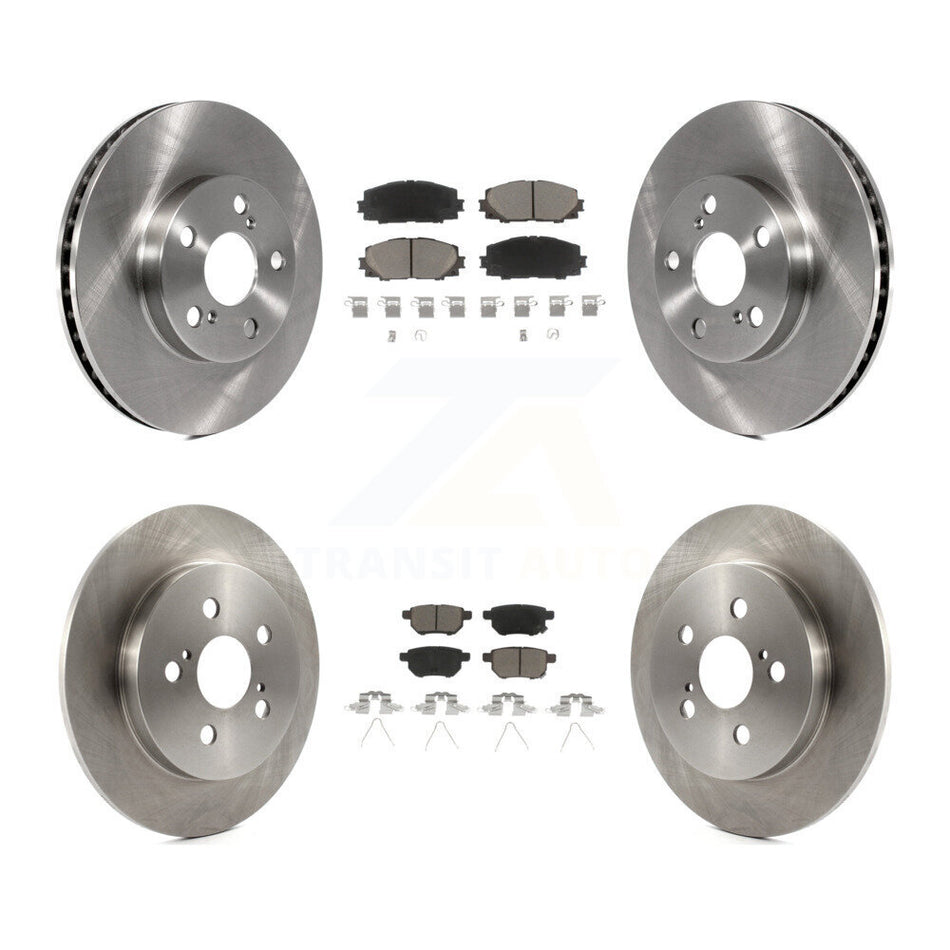Front Rear Disc Brake Rotors And Ceramic Pads Kit For Toyota Prius Lexus CT200h Plug-In K8C-101286