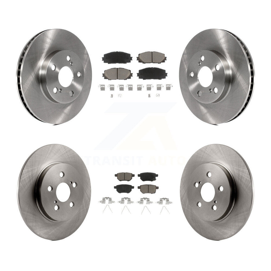 Front Rear Disc Brake Rotors And Ceramic Pads Kit For Lexus CT200h K8C-101287