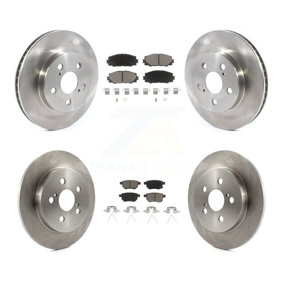 Front Rear Disc Brake Rotors And Ceramic Pads Kit For Toyota Corolla Prius Prime K8C-101288
