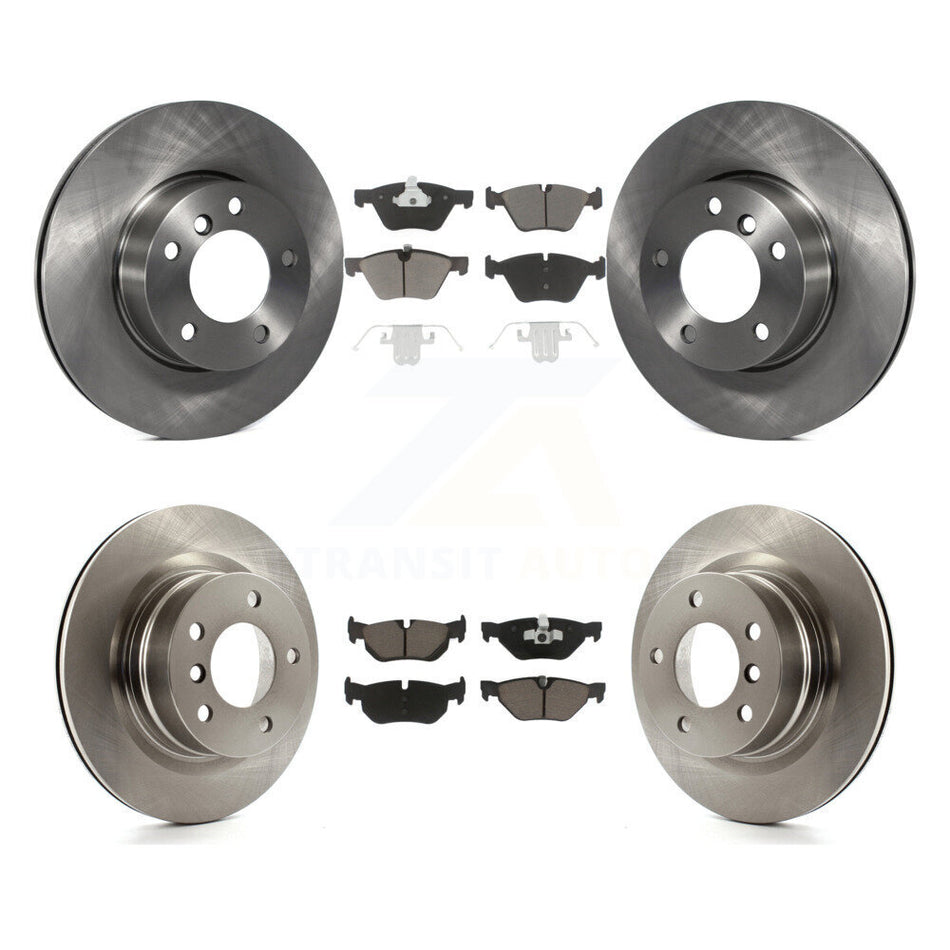 Front Rear Disc Brake Rotors And Ceramic Pads Kit For 2008-2013 BMW 128i K8C-101292