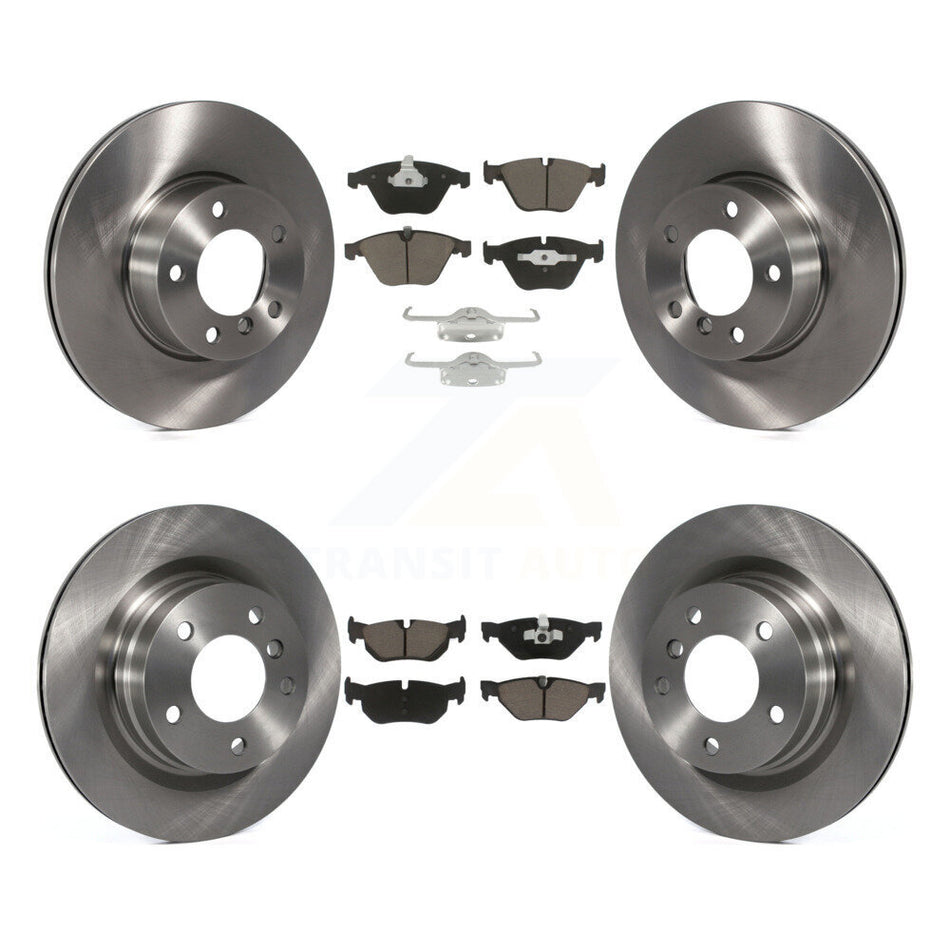Front Rear Disc Brake Rotors And Ceramic Pads Kit For BMW 328i 323i K8C-101299