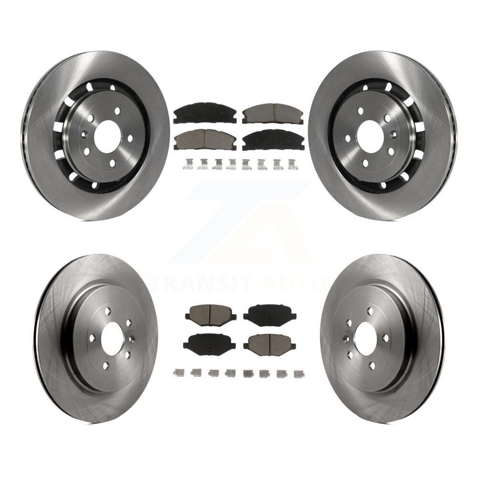 Front Rear Disc Brake Rotors And Ceramic Pads Kit For Ford Explorer Police Interceptor Utility Lincoln MKS Flex Taurus MKT K8C-101302