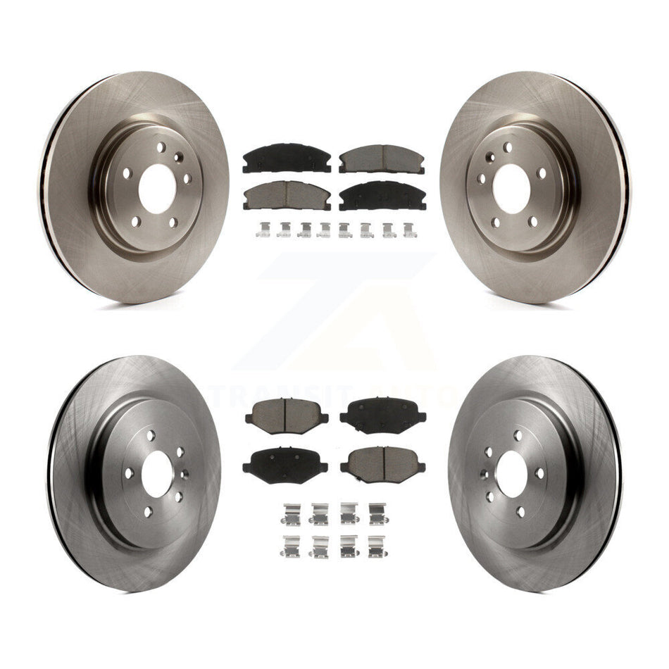 Front Rear Disc Brake Rotors And Ceramic Pads Kit For 2013 Ford Explorer Sport With Heavy Duty Brakes K8C-101303