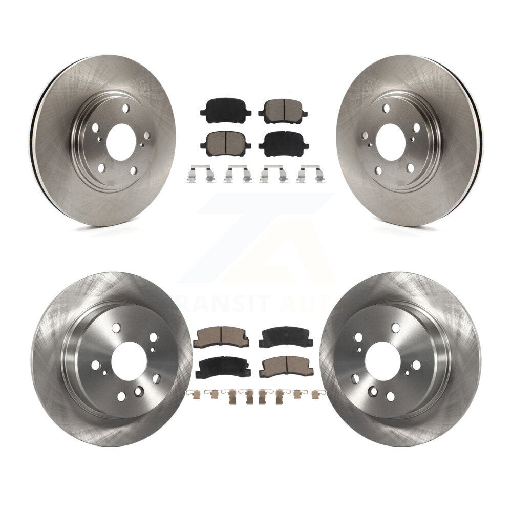Front Rear Disc Brake Rotors And Ceramic Pads Kit For 1999-2001 Lexus RX300 AWD K8C-101304