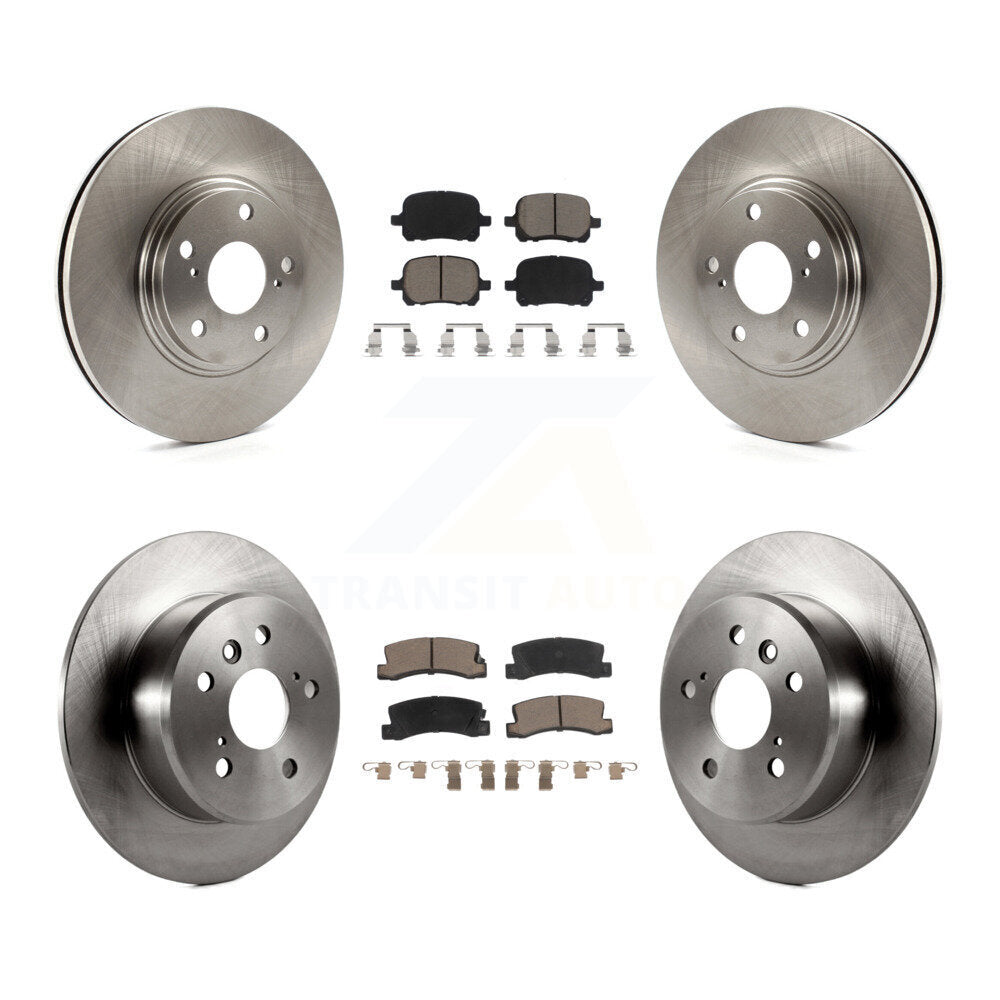 Front Rear Disc Brake Rotors And Ceramic Pads Kit For 1999-2001 Lexus RX300 FWD K8C-101305