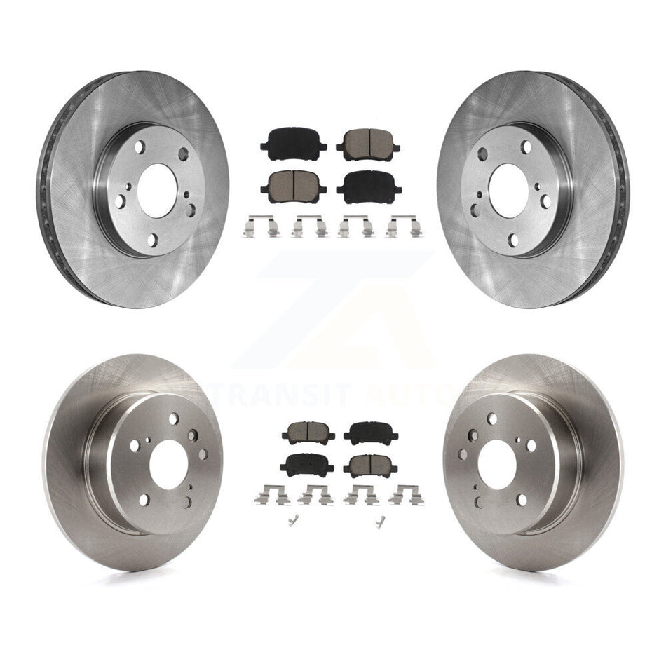 Front Rear Disc Brake Rotors And Ceramic Pads Kit For 2000-2004 Toyota Avalon K8C-101306